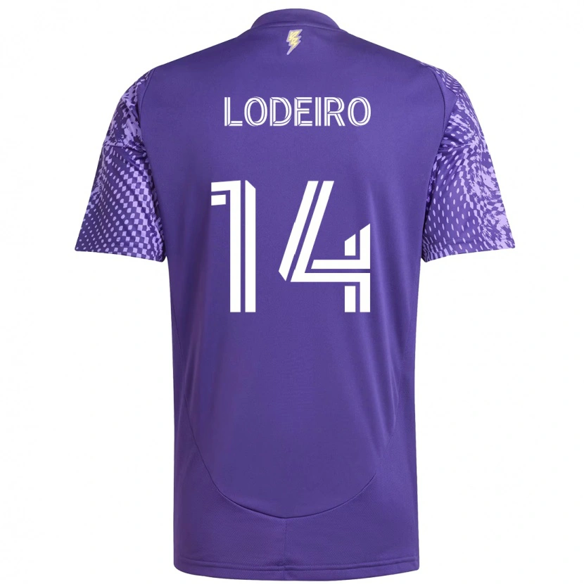 Danxen Herren Nicolás Lodeiro #14 Lila Weiß Heimtrikot Trikot 2025/26 T-Shirt