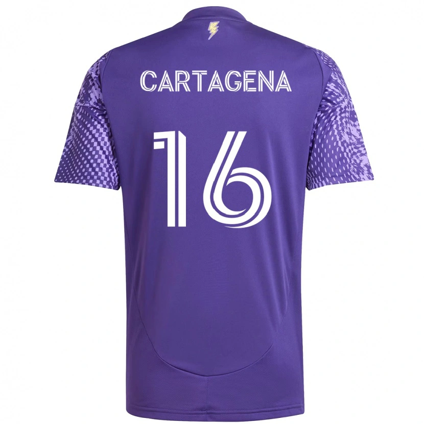 Danxen Herren Wilder Cartagena #16 Lila Weiß Heimtrikot Trikot 2025/26 T-Shirt