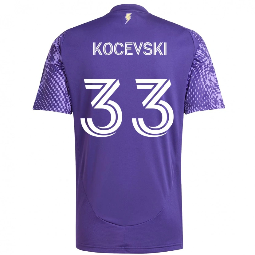 Danxen Herren Jeorgio Kocevski #33 Lila Weiß Heimtrikot Trikot 2025/26 T-Shirt