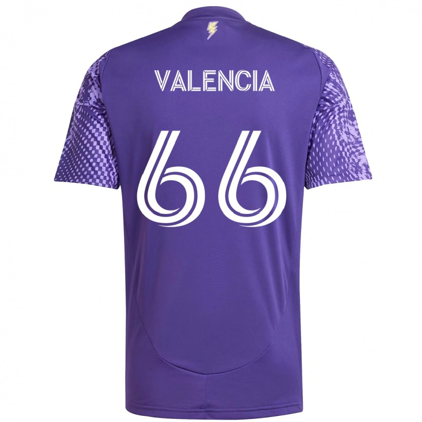 Danxen Herren Yeiler Valencia #66 Lila Weiß Heimtrikot Trikot 2025/26 T-Shirt