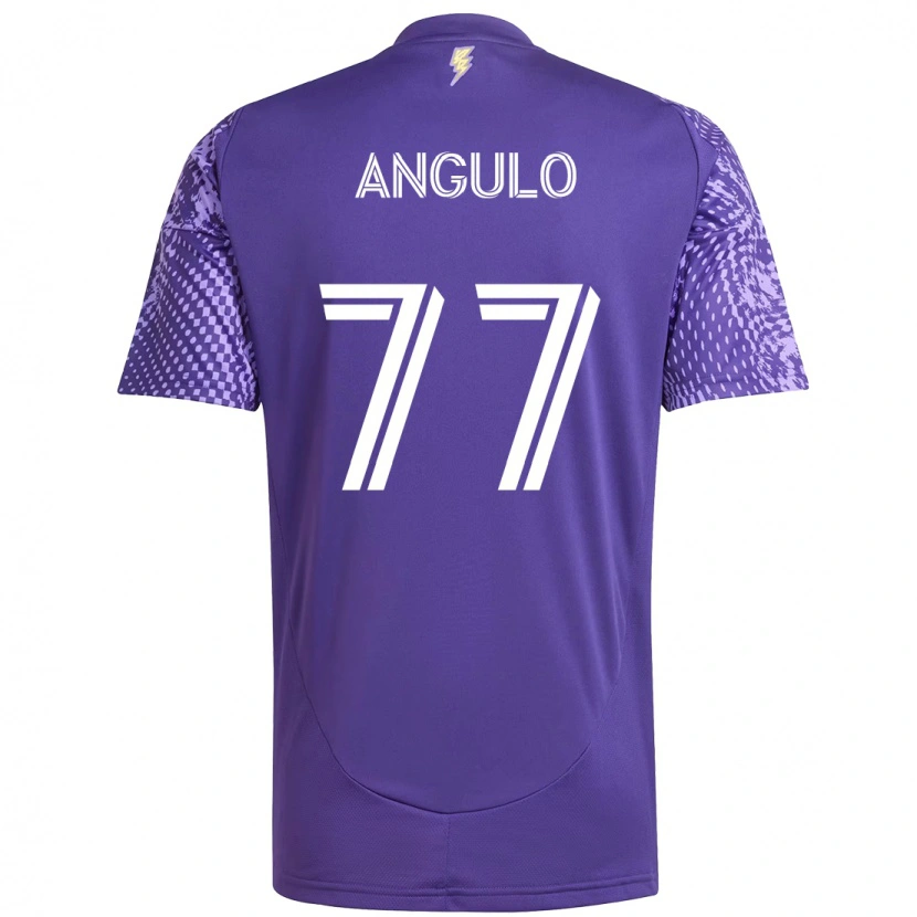 Danxen Herren Iván Angulo #77 Lila Weiß Heimtrikot Trikot 2025/26 T-Shirt