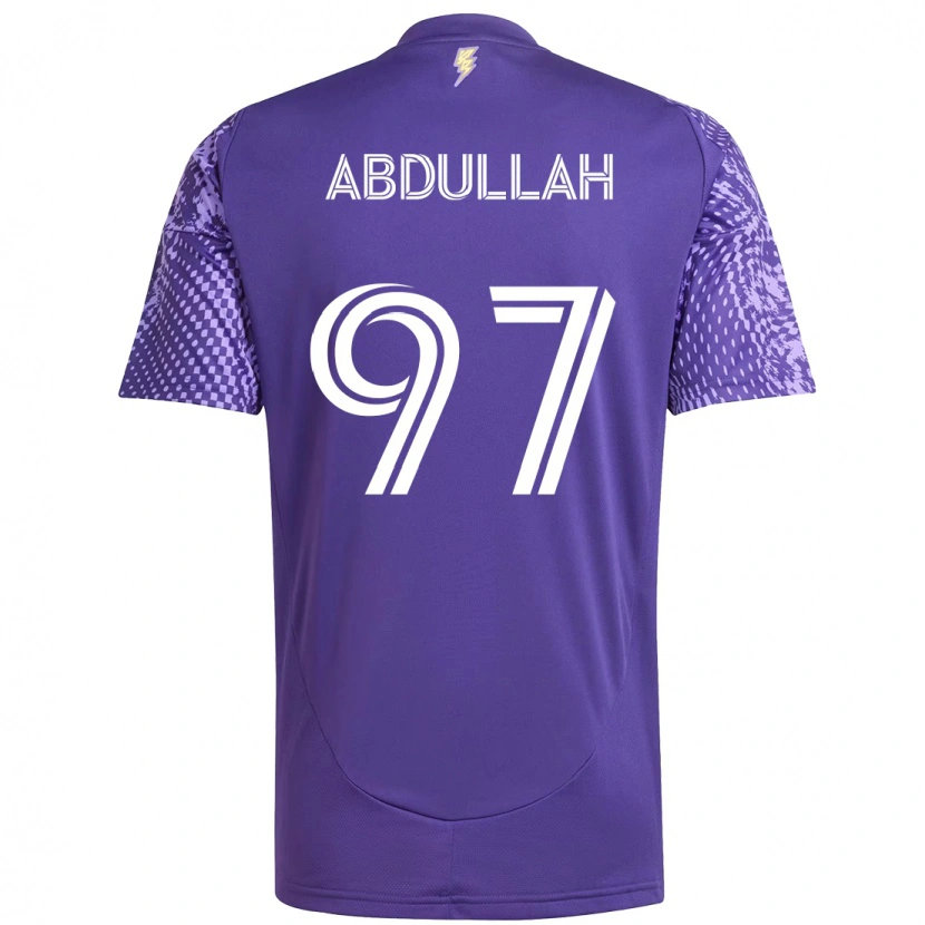 Danxen Herren Majed Abdullah #97 Lila Weiß Heimtrikot Trikot 2025/26 T-Shirt