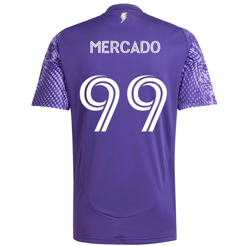 Danxen Herren Carlos Mercado #99 Lila Weiß Heimtrikot Trikot 2025/26 T-Shirt