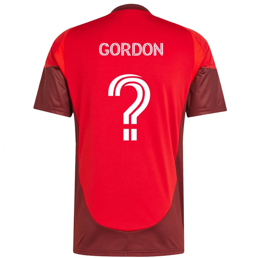 Danxen Herren Joshua Gordon #0 Rot Weiß Heimtrikot Trikot 2025/26 T-Shirt