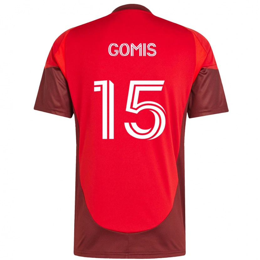 Danxen Herren Nicksoen Gomis #15 Rot Weiß Heimtrikot Trikot 2025/26 T-Shirt