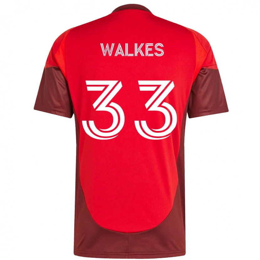 Danxen Herren Reshaun Walkes #33 Rot Weiß Heimtrikot Trikot 2025/26 T-Shirt