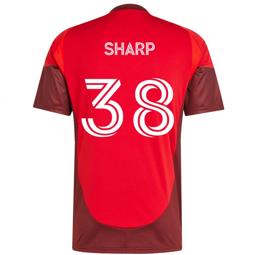 Danxen Herren Charlie Sharp #38 Rot Weiß Heimtrikot Trikot 2025/26 T-Shirt