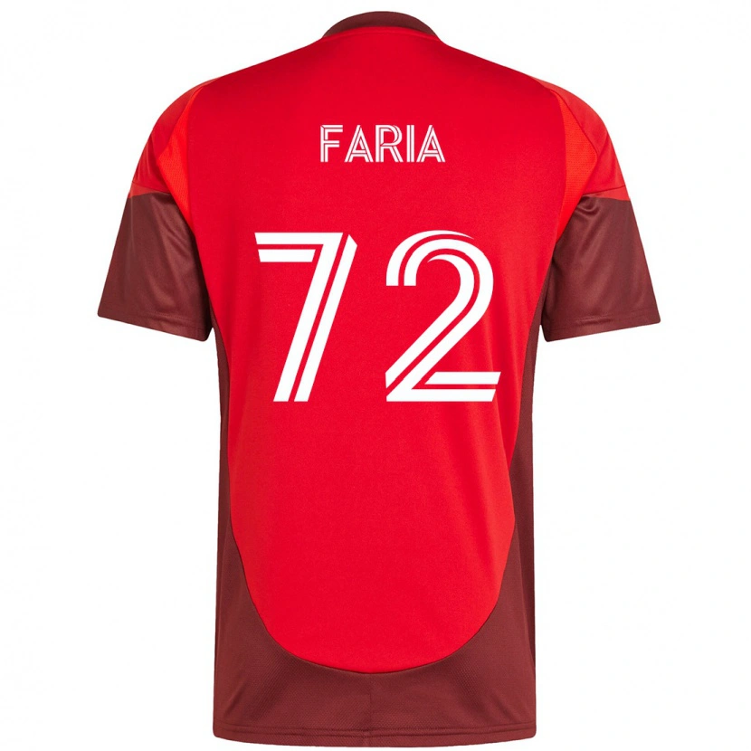 Danxen Herren Jordan Faria #72 Rot Weiß Heimtrikot Trikot 2025/26 T-Shirt