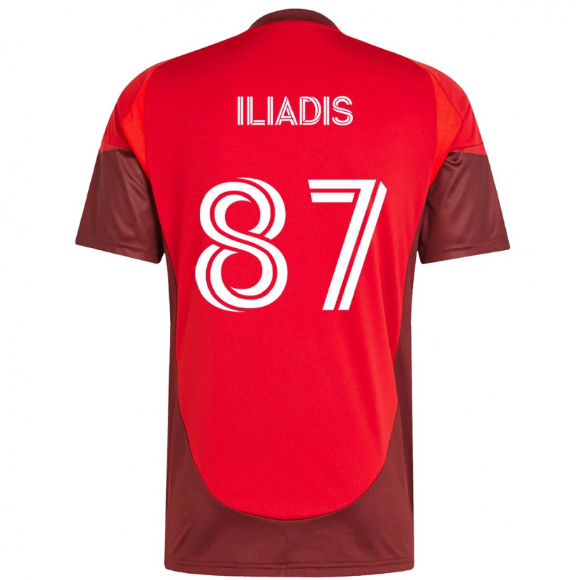 Danxen Herren Costa Iliadis #87 Rot Weiß Heimtrikot Trikot 2025/26 T-Shirt