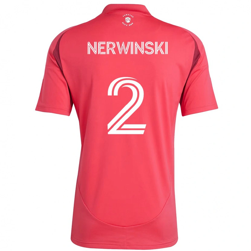 Danxen Herren Jake Nerwinski #2 Magenta Weiß Heimtrikot Trikot 2025/26 T-Shirt