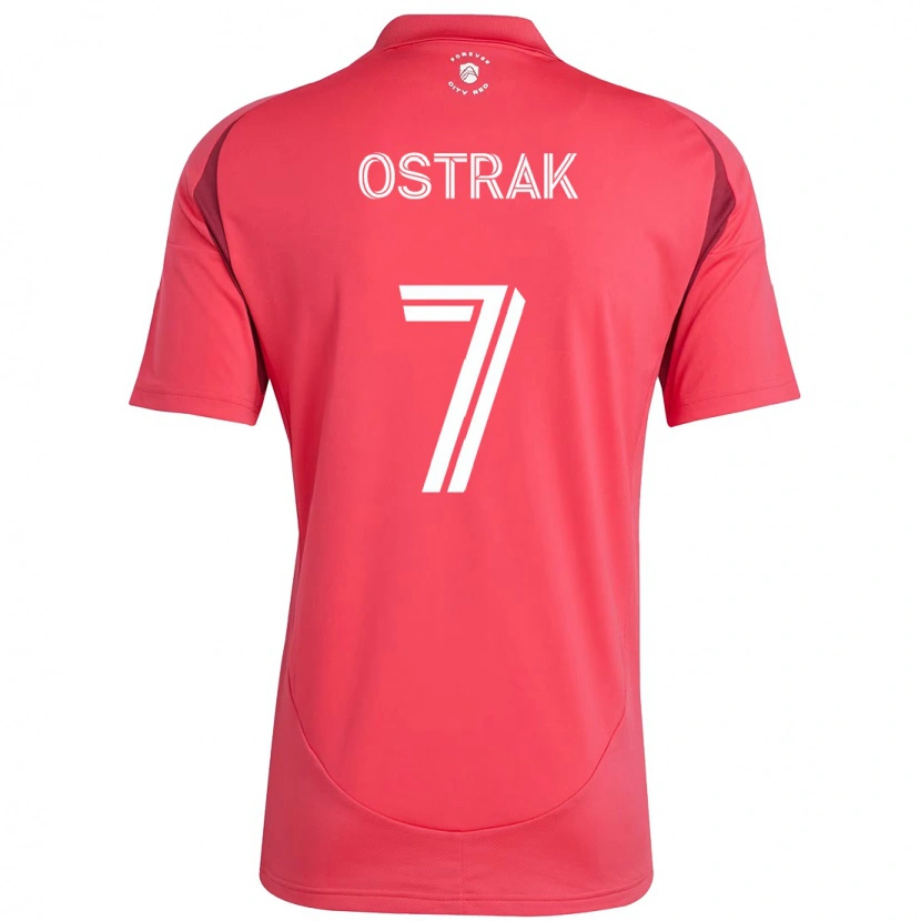 Danxen Herren Tomas Ostrak #7 Magenta Weiß Heimtrikot Trikot 2025/26 T-Shirt