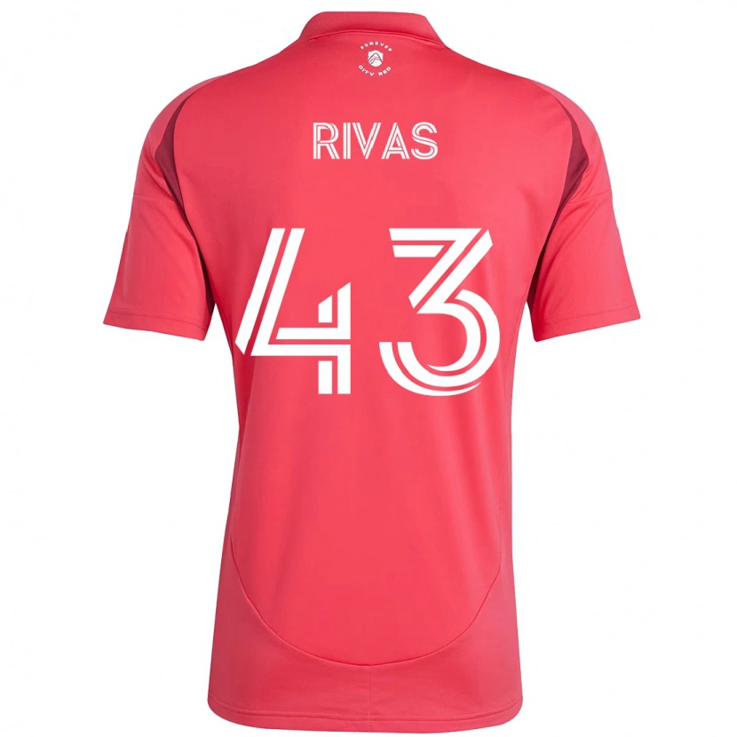 Danxen Herren Sergio Rivas #43 Magenta Weiß Heimtrikot Trikot 2025/26 T-Shirt