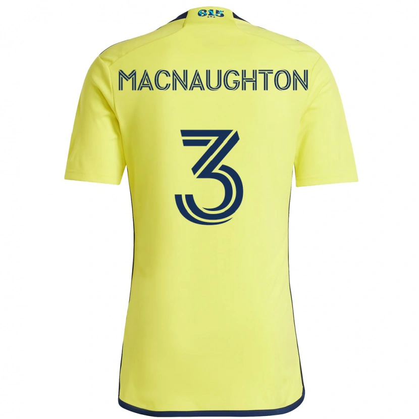 Danxen Herren Lukas Macnaughton #3 Gelb Marineblau Heimtrikot Trikot 2025/26 T-Shirt