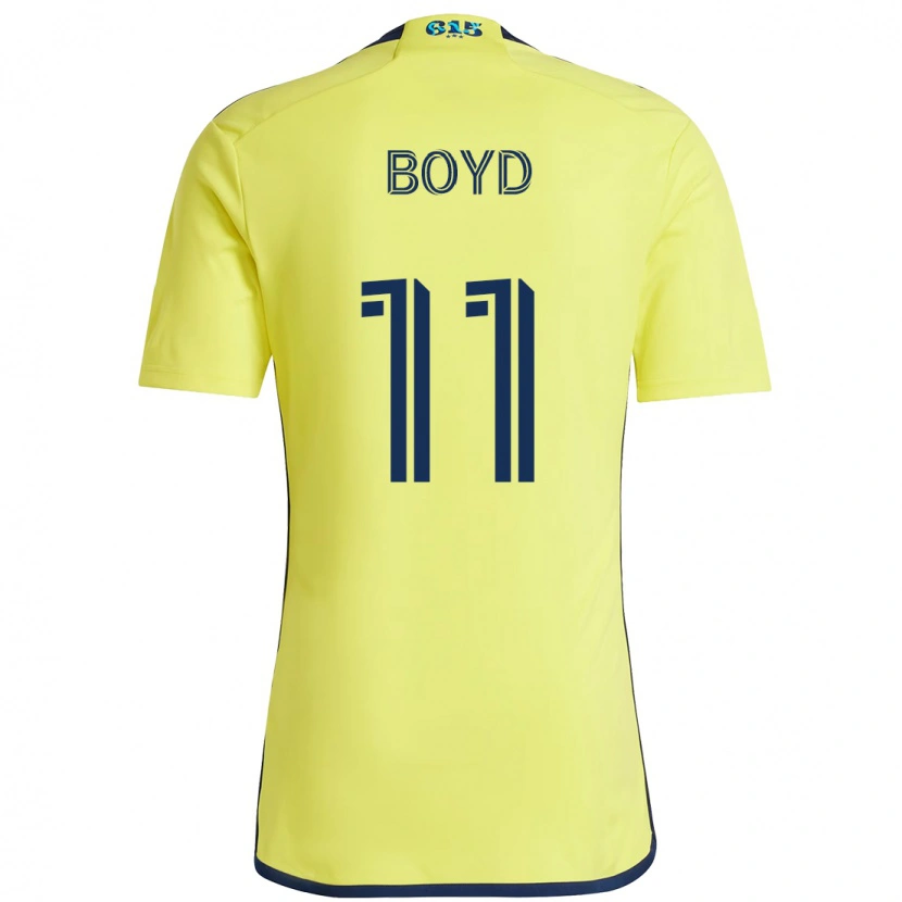 Danxen Herren Tyler Boyd #11 Gelb Marineblau Heimtrikot Trikot 2025/26 T-Shirt