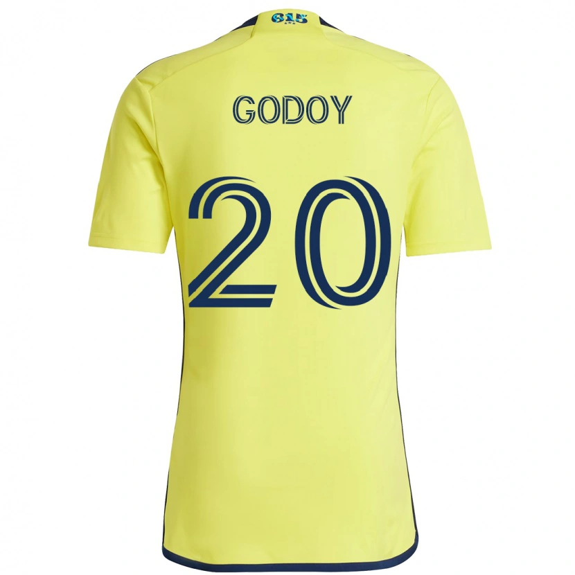 Danxen Herren Aníbal Godoy #20 Gelb Marineblau Heimtrikot Trikot 2025/26 T-Shirt