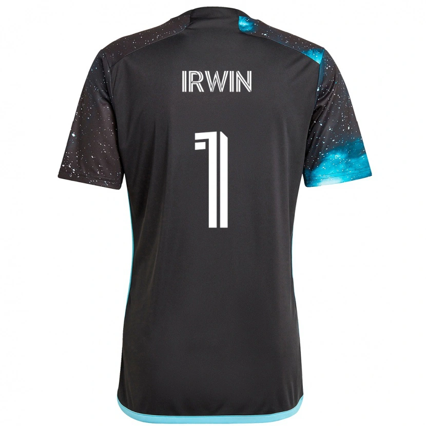 Danxen Herren Clint Irwin #1 Schwarz Blau Heimtrikot Trikot 2025/26 T-Shirt