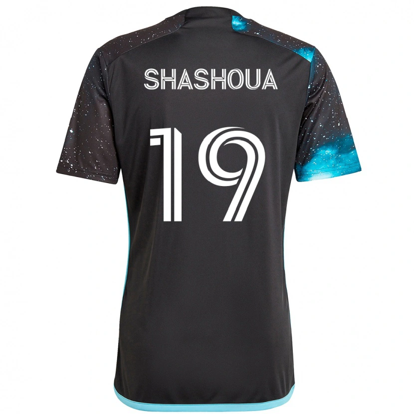 Danxen Herren Sam Shashoua #19 Schwarz Blau Heimtrikot Trikot 2025/26 T-Shirt