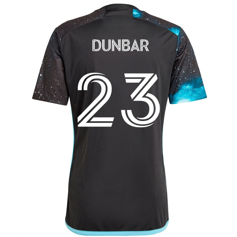 Danxen Herren Cameron Dunbar #23 Schwarz Blau Heimtrikot Trikot 2025/26 T-Shirt