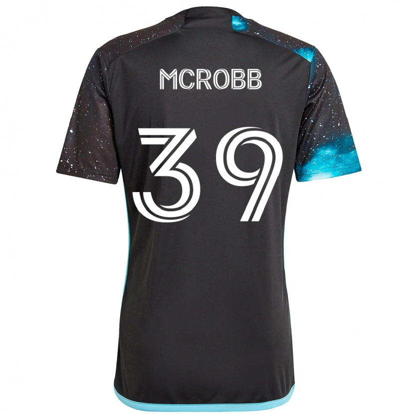 Danxen Herren Finn Mcrobb #39 Schwarz Blau Heimtrikot Trikot 2025/26 T-Shirt