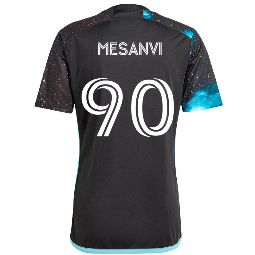Danxen Herren Loïc Mesanvi #90 Schwarz Blau Heimtrikot Trikot 2025/26 T-Shirt