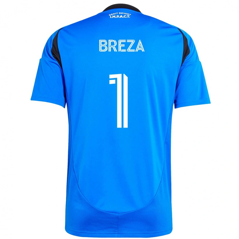 Danxen Herren Sebastian Breza #1 Dunkelblau Schwarz Heimtrikot Trikot 2025/26 T-Shirt