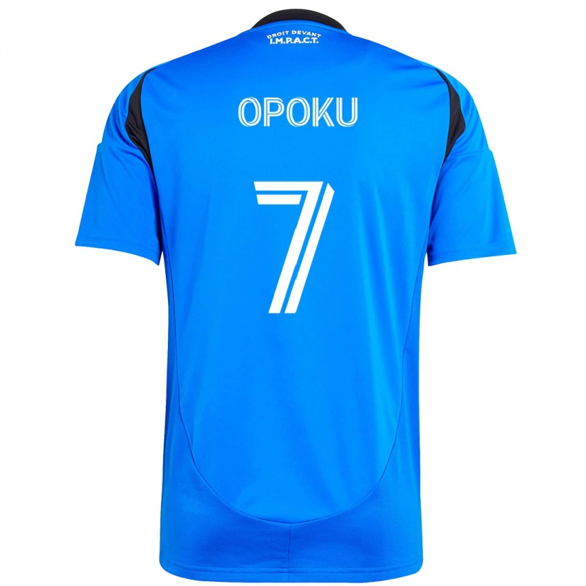Danxen Herren Kwadwo Opoku #7 Dunkelblau Schwarz Heimtrikot Trikot 2025/26 T-Shirt