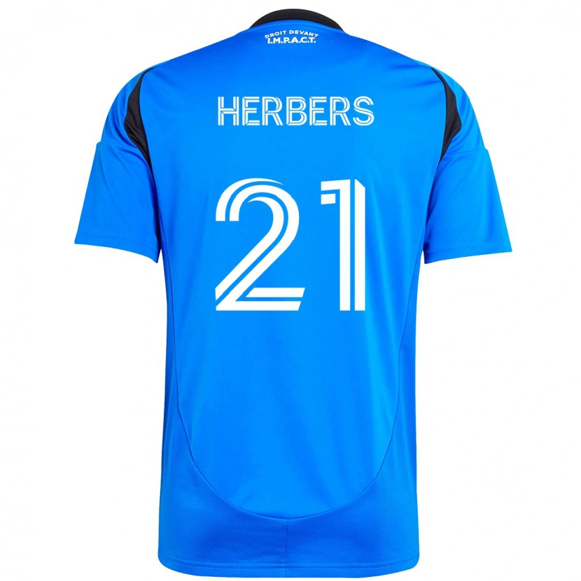 Danxen Herren Fabian Herbers #21 Dunkelblau Schwarz Heimtrikot Trikot 2025/26 T-Shirt