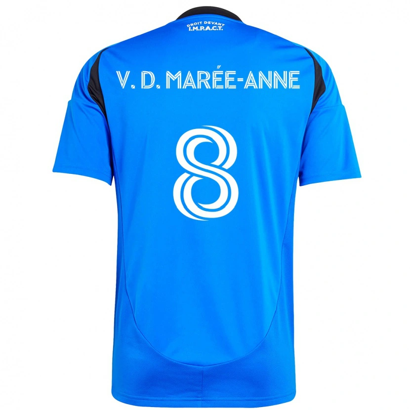 Danxen Herren Van Doesburg Marée-Anne #8 Dunkelblau Schwarz Heimtrikot Trikot 2025/26 T-Shirt