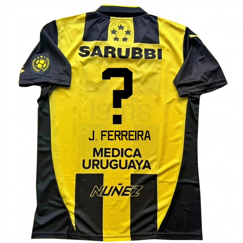 Danxen Herren Joaquín Ferreira #0 Gelb Schwarz Heimtrikot Trikot 2025/26 T-Shirt