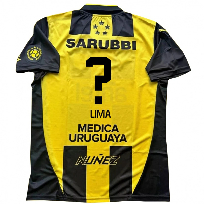 Danxen Herren Jhonatan Lima #0 Gelb Schwarz Heimtrikot Trikot 2025/26 T-Shirt