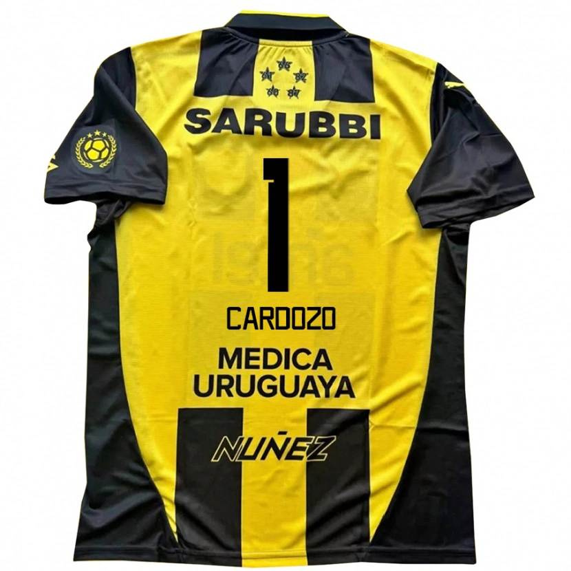 Danxen Herren Thiago Cardozo #1 Gelb Schwarz Heimtrikot Trikot 2025/26 T-Shirt
