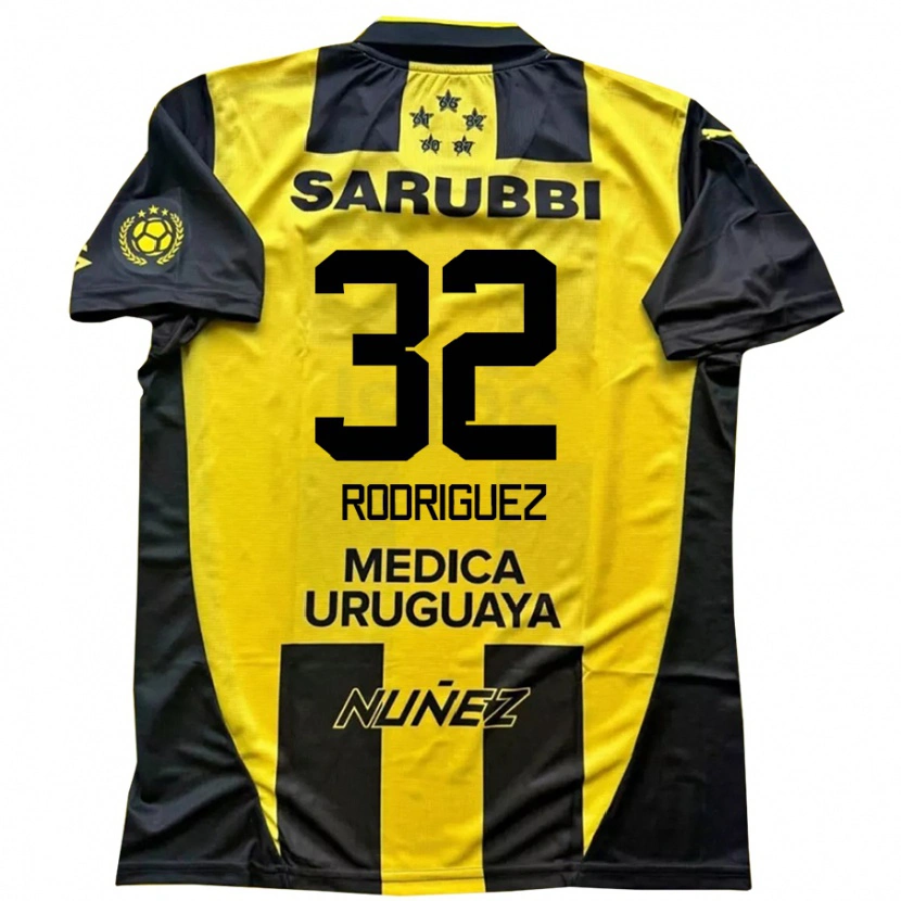 Danxen Herren Randall Rodríguez #32 Gelb Schwarz Heimtrikot Trikot 2025/26 T-Shirt