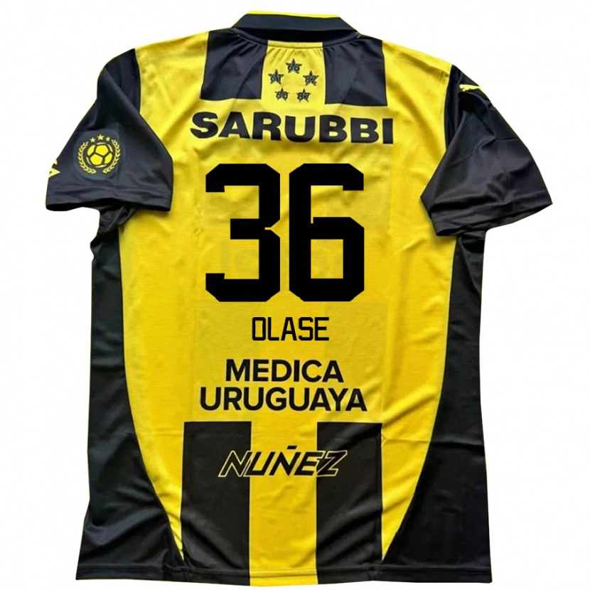Danxen Herren Tomás Olase #36 Gelb Schwarz Heimtrikot Trikot 2025/26 T-Shirt