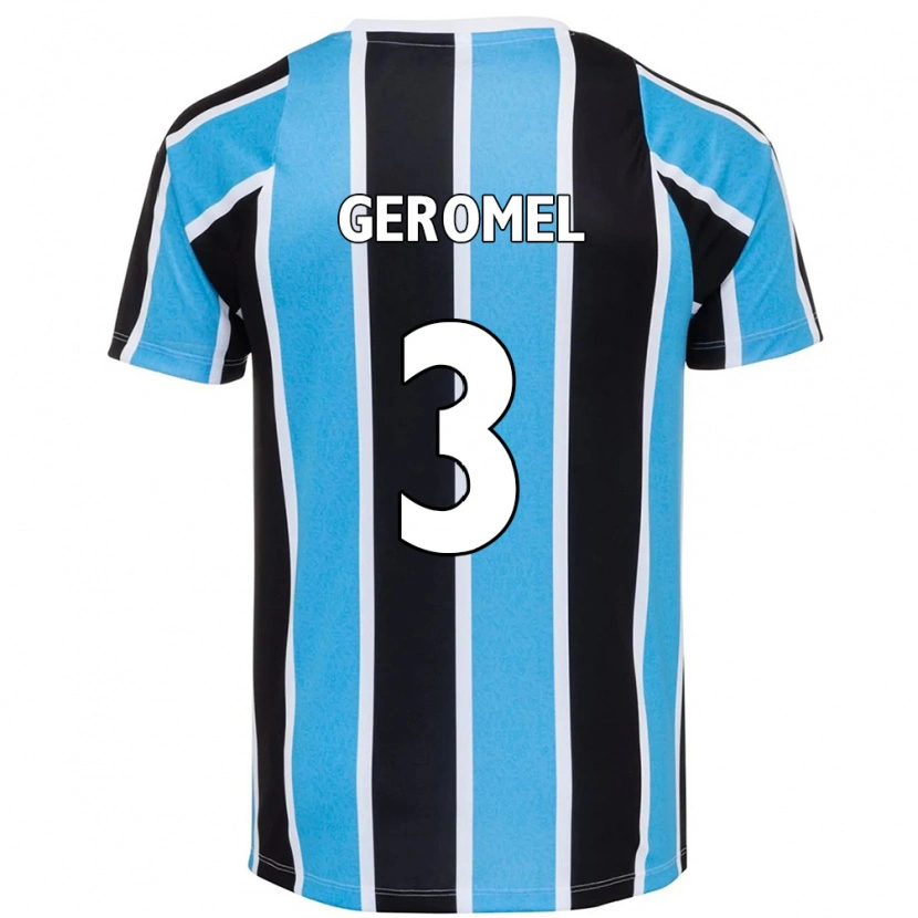 Danxen Herren Pedro Geromel #3 Blau Schwarz Weiß Heimtrikot Trikot 2025/26 T-Shirt