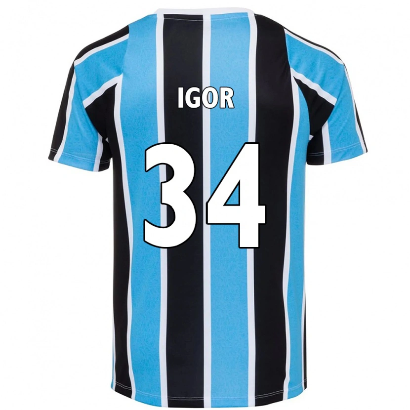 Danxen Herren Igor Serrote #34 Blau Schwarz Weiß Heimtrikot Trikot 2025/26 T-Shirt
