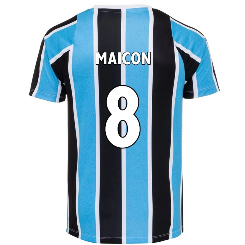 Danxen Herren Maicon #8 Blau Schwarz Weiß Heimtrikot Trikot 2025/26 T-Shirt