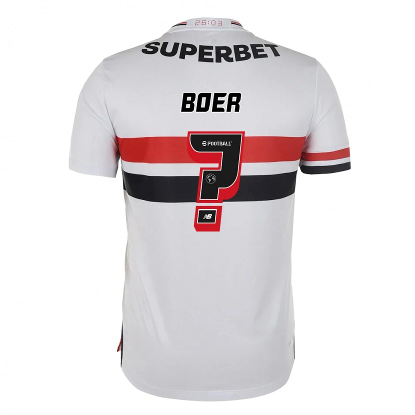 Danxen Herren Enzo Boer #0 Rot Schwarz Weiß Heimtrikot Trikot 2025/26 T-Shirt