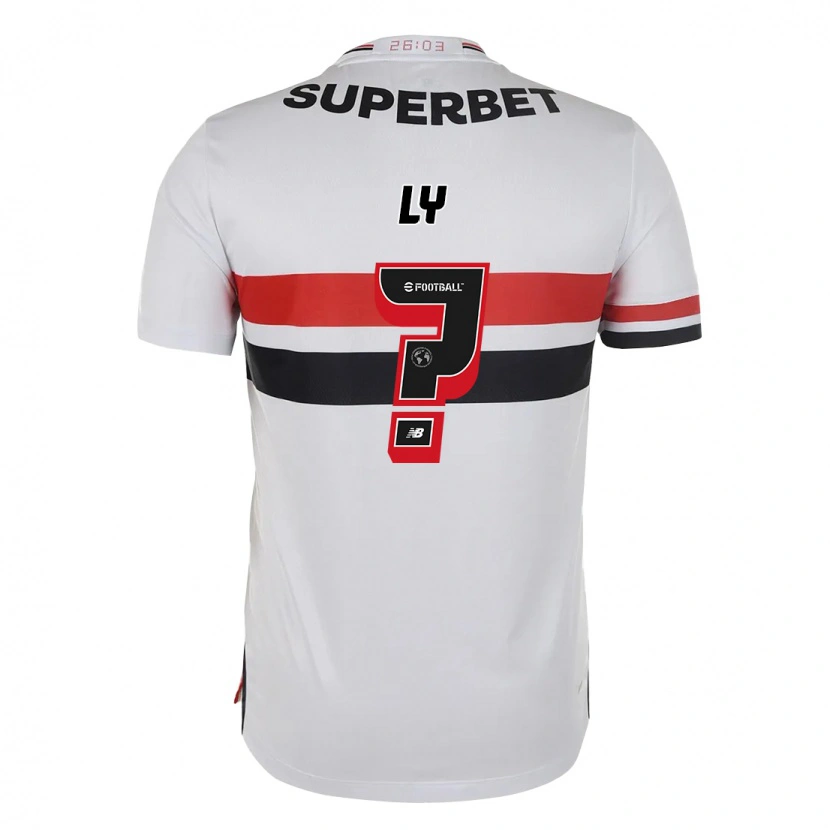 Danxen Herren Iba Ly #0 Rot Schwarz Weiß Heimtrikot Trikot 2025/26 T-Shirt