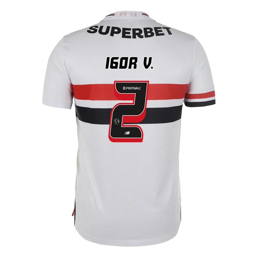 Danxen Herren Igor Vinícius #2 Rot Schwarz Weiß Heimtrikot Trikot 2025/26 T-Shirt