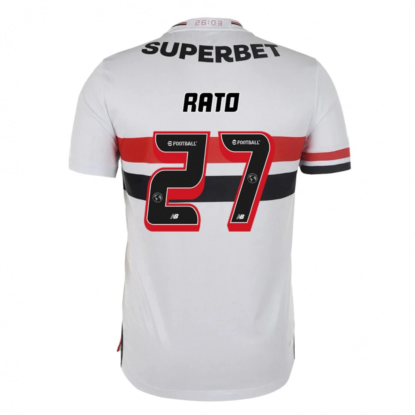 Danxen Herren Wellington Rato #27 Rot Schwarz Weiß Heimtrikot Trikot 2025/26 T-Shirt