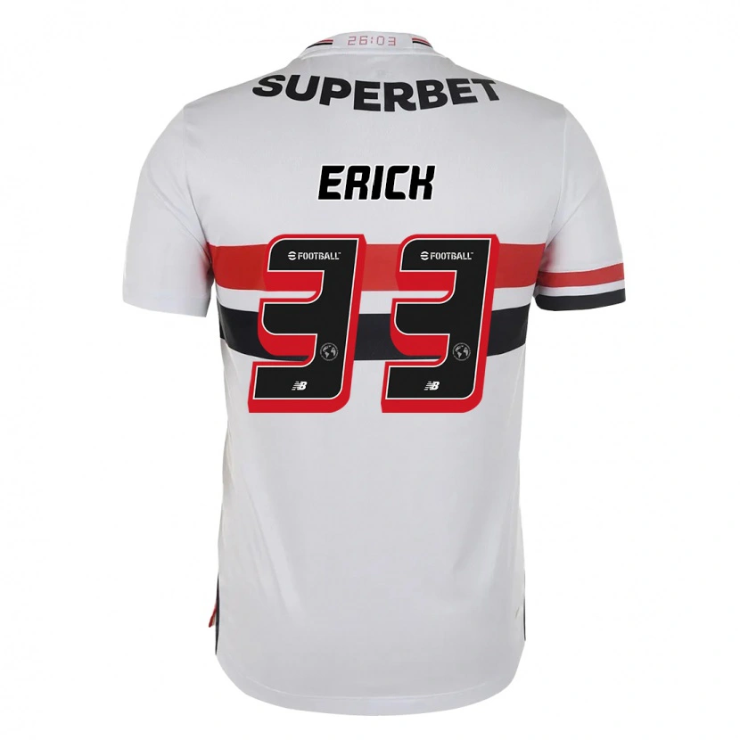 Danxen Herren Erick #33 Rot Schwarz Weiß Heimtrikot Trikot 2025/26 T-Shirt
