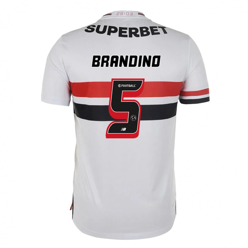 Danxen Herren Kika Brandino #5 Rot Schwarz Weiß Heimtrikot Trikot 2025/26 T-Shirt