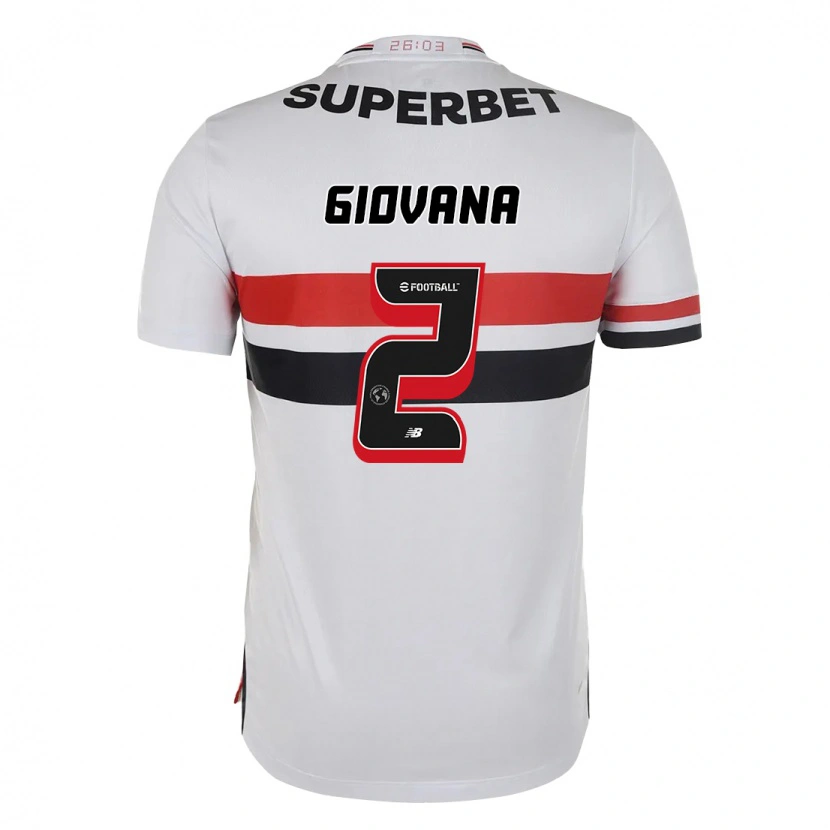 Danxen Herren Giovana #2 Rot Schwarz Weiß Heimtrikot Trikot 2025/26 T-Shirt