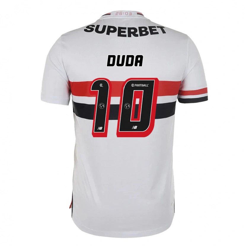 Danxen Herren Duda #10 Rot Schwarz Weiß Heimtrikot Trikot 2025/26 T-Shirt