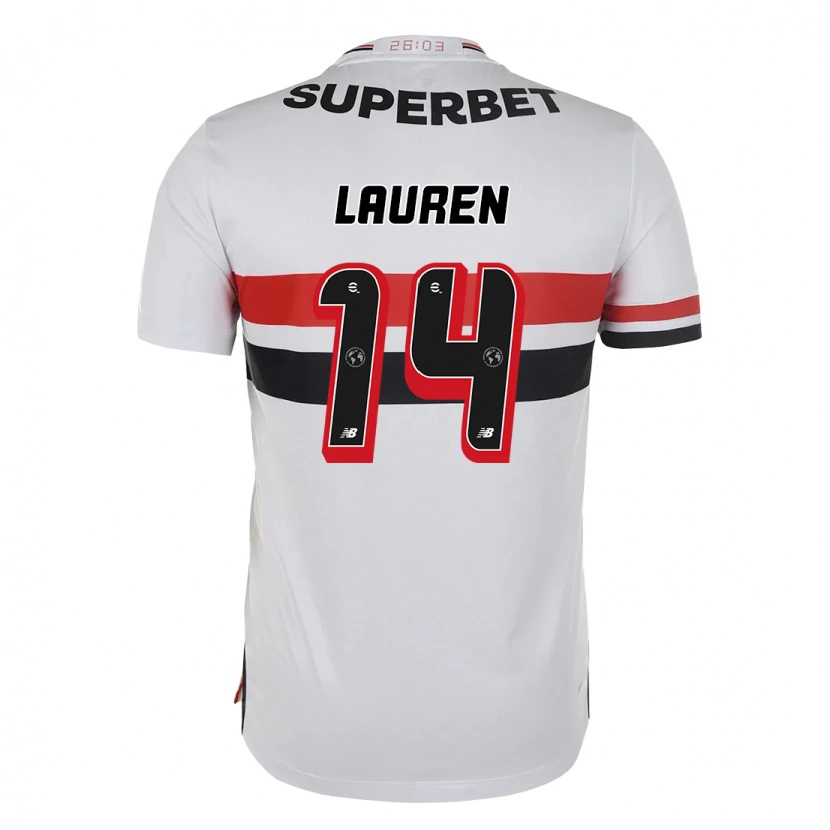 Danxen Herren Lauren #14 Rot Schwarz Weiß Heimtrikot Trikot 2025/26 T-Shirt
