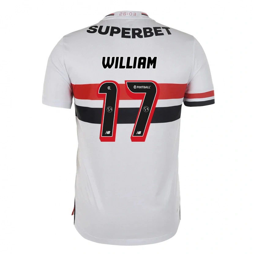 Danxen Herren William #17 Rot Schwarz Weiß Heimtrikot Trikot 2025/26 T-Shirt