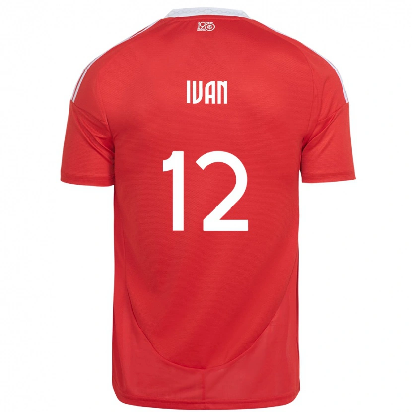 Danxen Herren Ivan #12 Rot Weiß Heimtrikot Trikot 2025/26 T-Shirt
