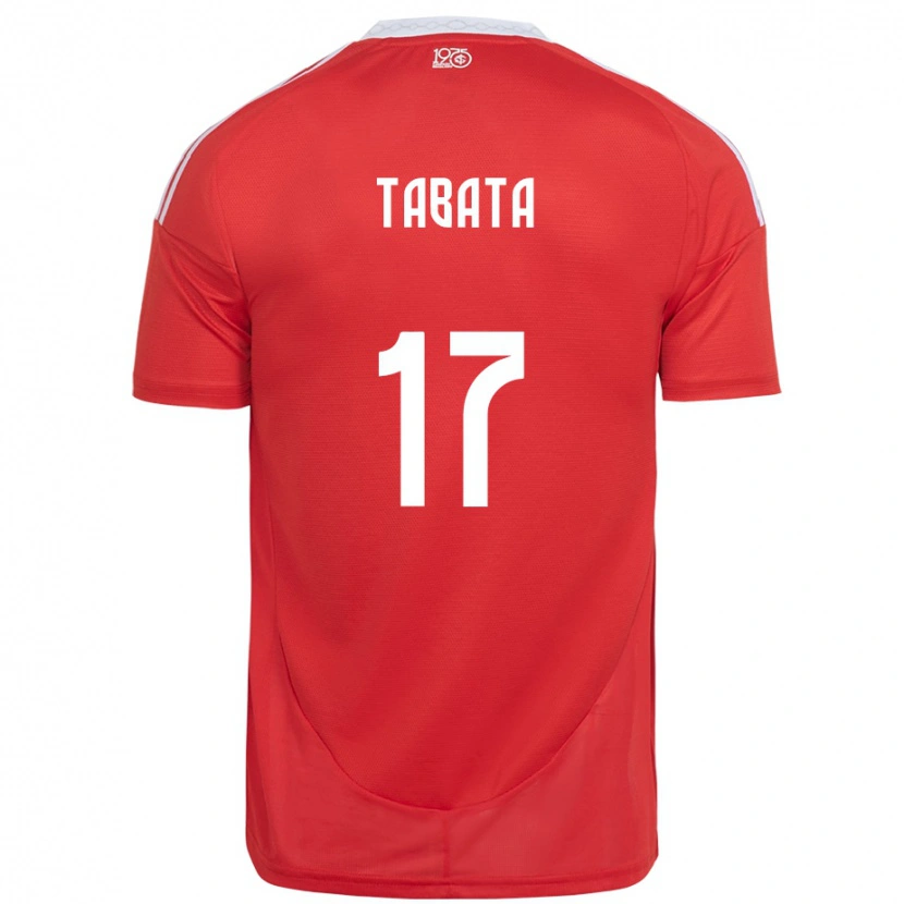 Danxen Herren Bruno Tabata #17 Rot Weiß Heimtrikot Trikot 2025/26 T-Shirt
