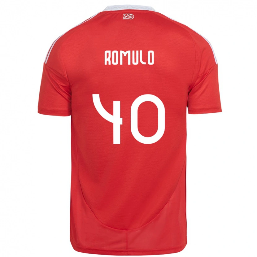 Danxen Herren Rômulo #40 Rot Weiß Heimtrikot Trikot 2025/26 T-Shirt
