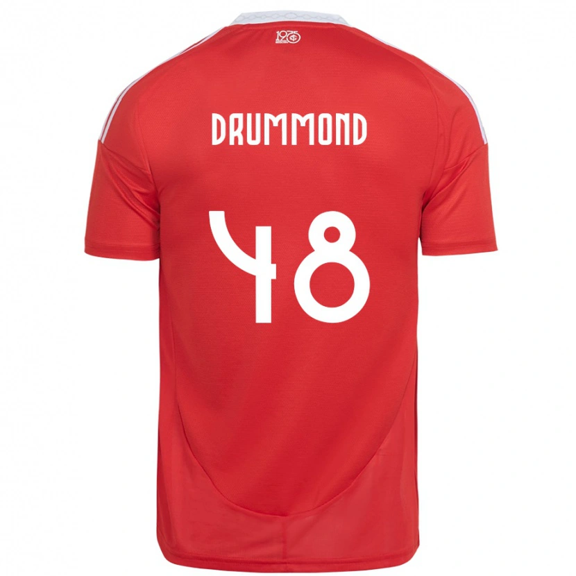 Danxen Herren Lucca Drummond #48 Rot Weiß Heimtrikot Trikot 2025/26 T-Shirt